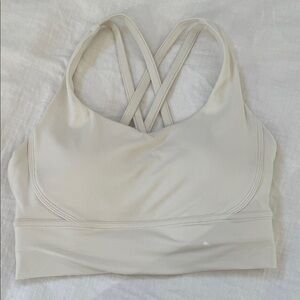 Elegant Cream Sports Bra